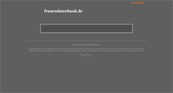 Desktop Screenshot of frauendatenbank.de